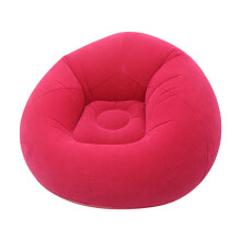 Inflatable Couch with Quick Inflation and Durable Flocked Surface, Air Lounger for Camping and Beach