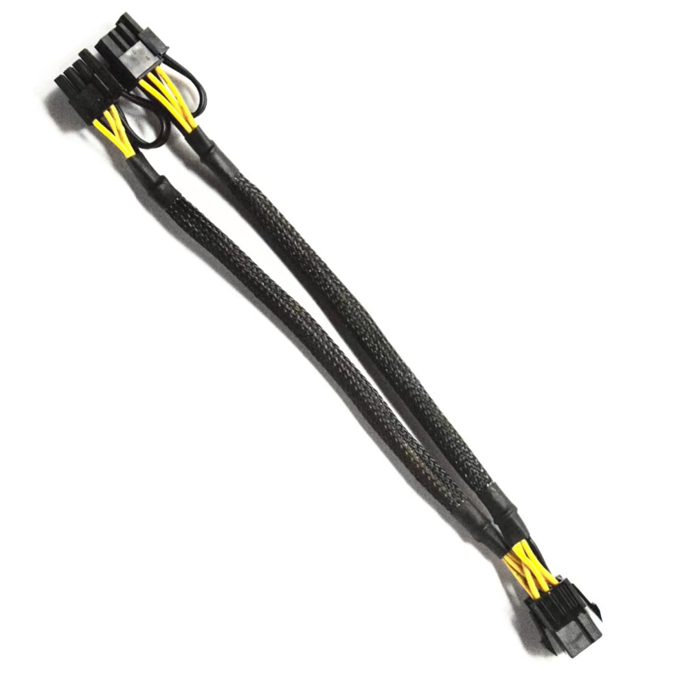 Pcie Gpu Power Cable 6 Pin To Dual 8 Pin (6+2) Braided Splitter Adapter For Graphics Card 9330225060925