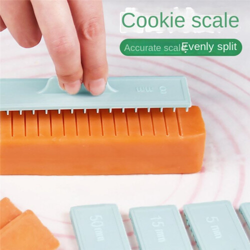 Cookie Thickness Measuring Tool 8Pcs Pastic Biscuit Cake Mold Butter Measuring Ruler Baking Tool 1