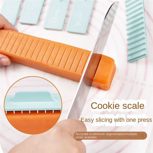 Cookie Thickness Measuring Tool 8Pcs Pastic Biscuit Cake Mold Butter Measuring Ruler Baking Tool 2