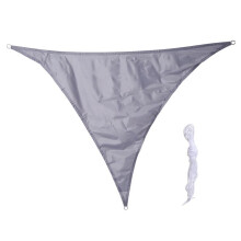 Voile D'Ombrage Imperméable pour Jardin de Cour, Auvent Triangulaire à Angle Droit, Auvent de Piscine Anti-UV,Gris,A