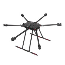 FPV Drone Frame 850 Class Carbon Fiber Hexacopter Kit with Foldable Arms and Landing Gear