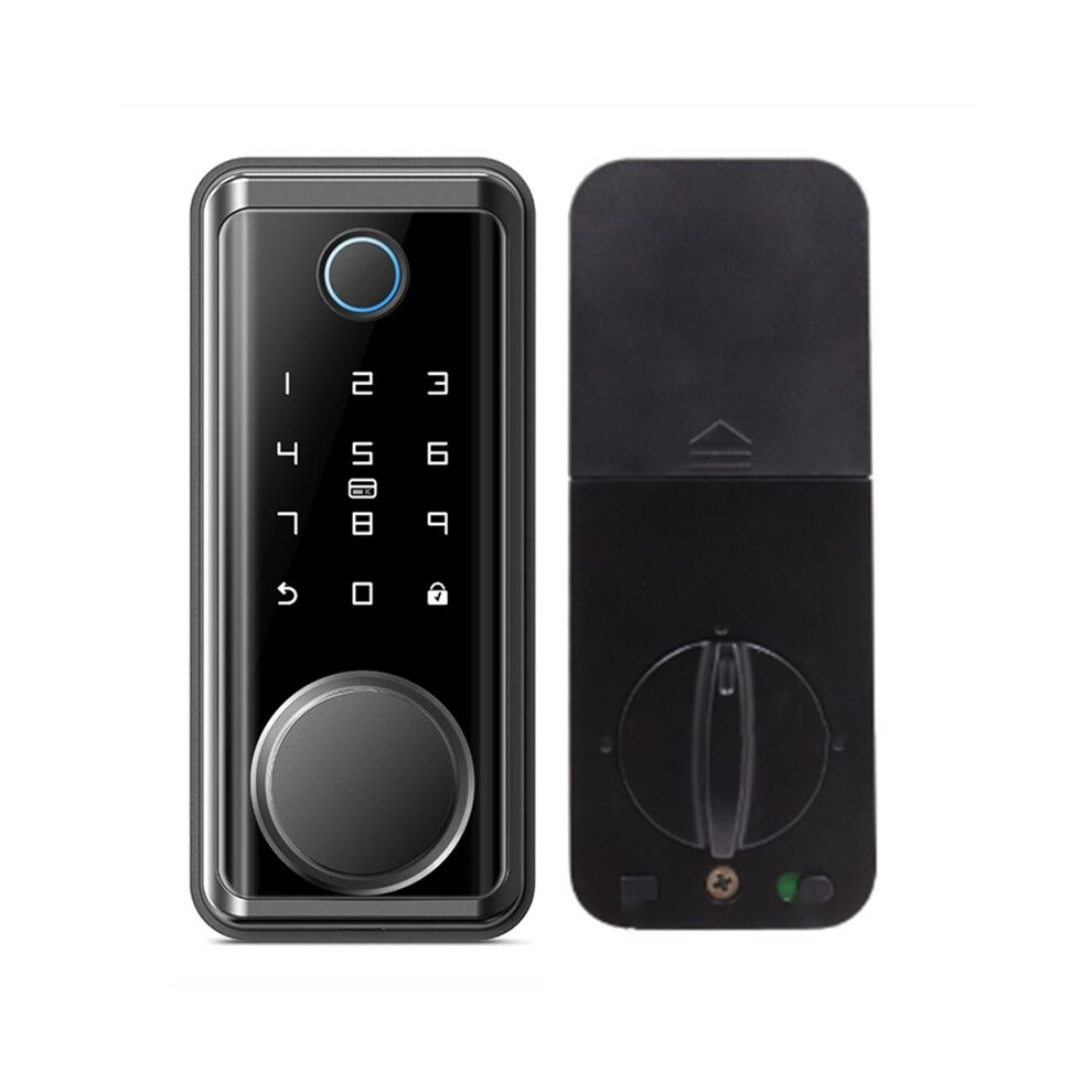 Electronic Door Lock For Tuya Lock With Deadbolt Lock Fingerprint Lock Keyless Entry With Smartlife App Remote Unlock Tauoh