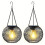 2PCS Outdoor Solar Lanterns Light Hanging Solar Lights Decorative LED Lighting Metal Waterproof Tree Light 1
