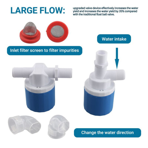 1/2Inch Water Tank Automatic Water Level Control Valve  Horizontal Inflow Installed Inside Tower Tank 2