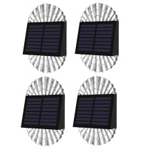 Solar Deck Post Outdoor Lights, Solar Fence Driveway Lights, Solar Step LED Lights Outdoor Waterproof for Garden 4 Pack