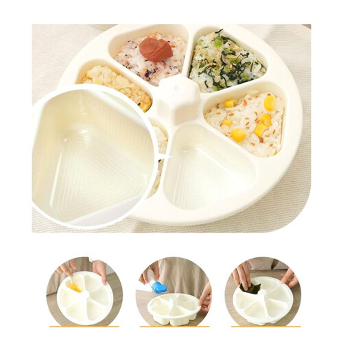 Onigiri Maker, Rice  Mold, Can Make 6 Rice Balls Simultaneously, Rice  Maker, Quick, Hygienic Rice  Maker 2