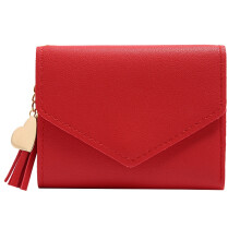 Short Wallet Ladies Wallet Tassel Fashion Buckle Coin Purse Card Holder Female Hand Money Bag PU Leather Ladies Wallet 3