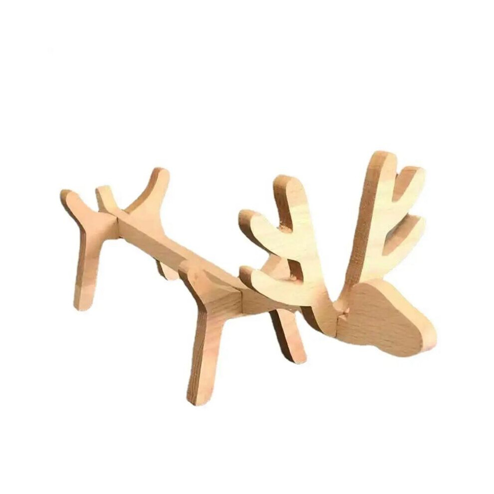 Semoic Wooden Wine Racks Animal Wine Bottle Holder,Wooden Wine Rack Wine Holder Ornament,Novelty Wine Racks Free Standing B