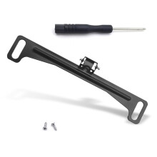 License Plate Camera Mount with Rustproof Metal Frame, Adjustable AntiShake Bracket for Cars and Trucks Black