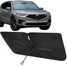 Car Windshield Sun Shade Umbrella for Acura MDX 20222026, Foldable Crystal Cooling Fit with Spring Frame