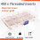 400Pcs Threaded Inserts,M2/M2.5/M3/M4/M5/M6 Thread Knurled Nuts Assortment Kit,Heat Set Insert for Plastic 3D Printing 7