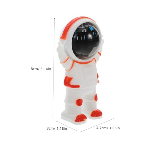Small Astronaut Car Dashboard Compass  Precision Dash Mount Vehicle Navigation Decoration 1