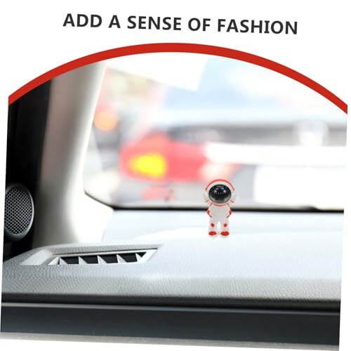Small Astronaut Car Dashboard Compass  Precision Dash Mount Vehicle Navigation Decoration 2