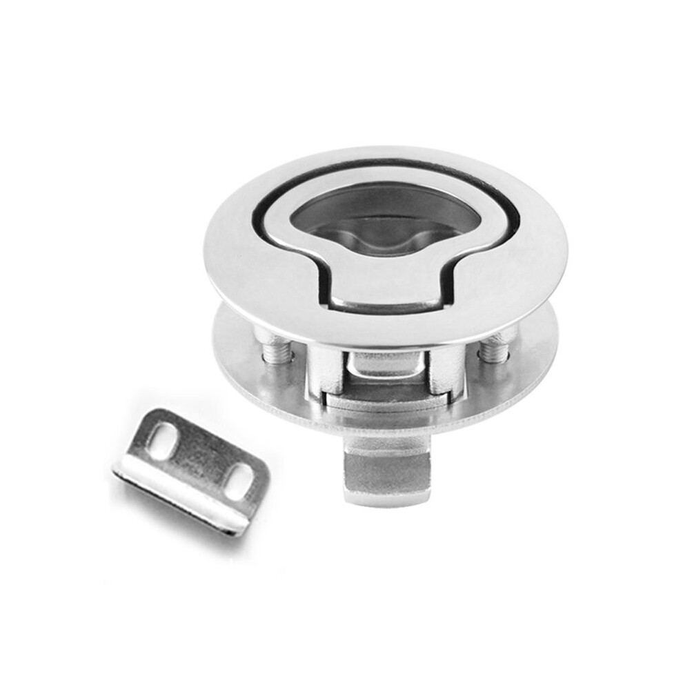 Marine Grade Stainless Steel 316 No Key Flush Boat Marine Flush Pull Latches Slam Lift Handle Deck Hatch 4712893017145