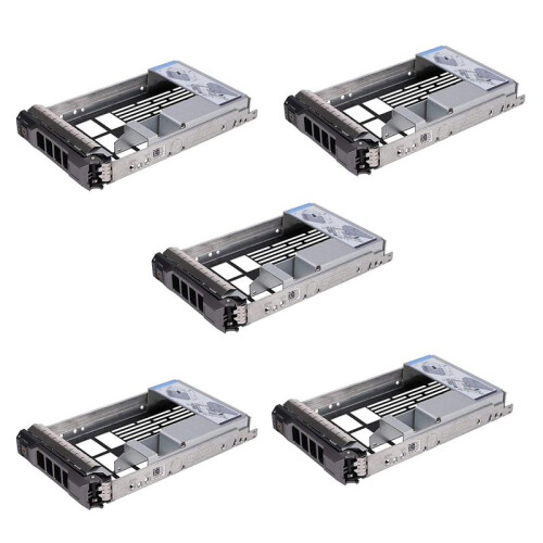 5X Bandeja de Suporte de Disco RíGido de 3,5 Polegadas para Servidores  PowerEdge - com Adaptador de HDD de 2,5 Polegadas NVMe SSD SAS