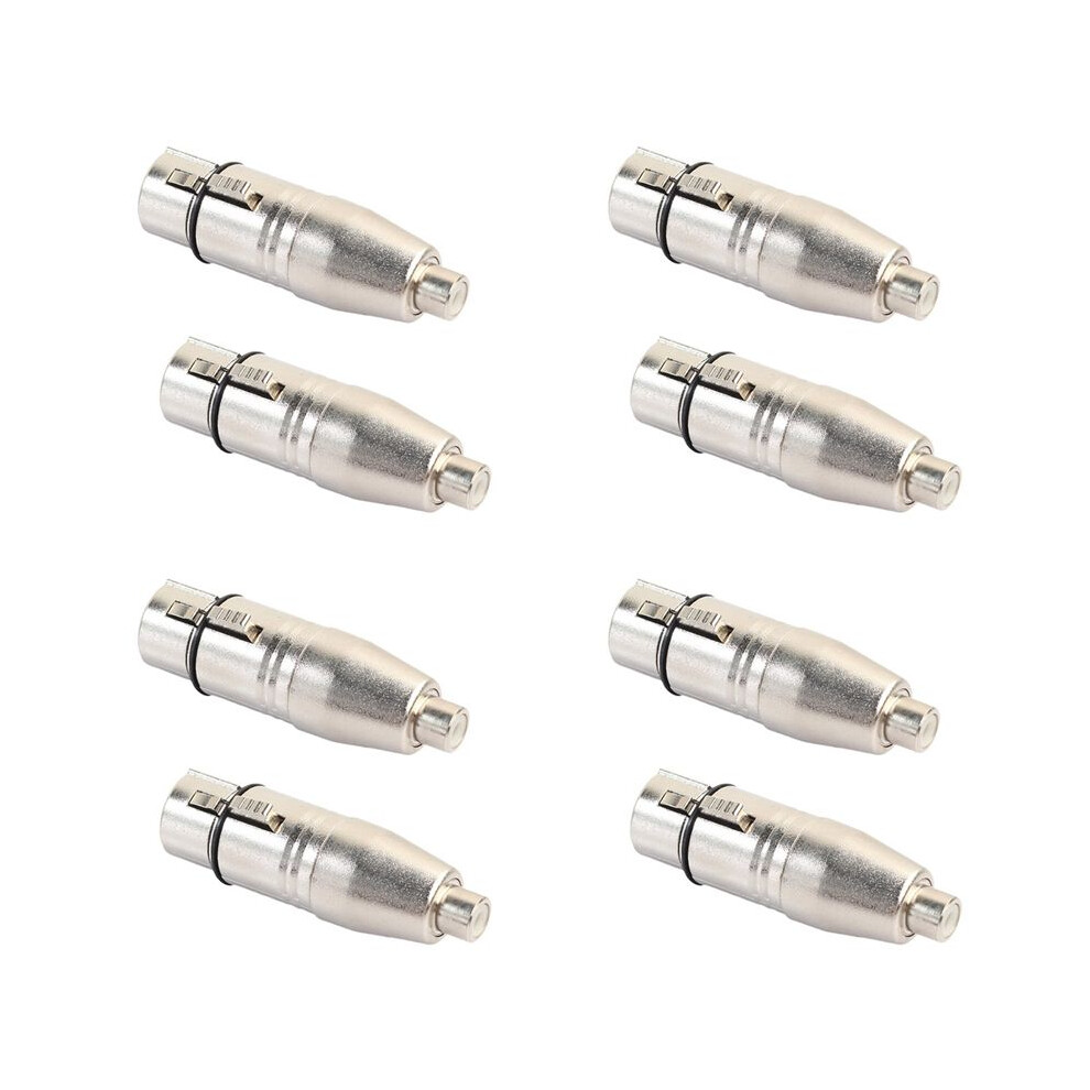 8Pcs Xlr To Rca Adapter, Rca Female To Xlr Female Adapter Jack Plug Adapter 6032404822708