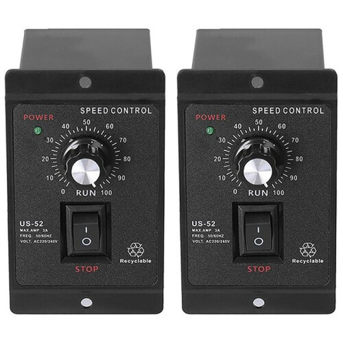 2X 400W Motor Speed Controller AC 220V Motor Speed Regulator Controller Forward and Backward Motor Governor Controller