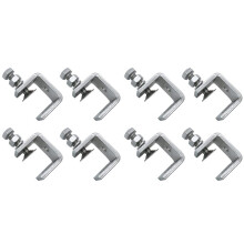 8PCS 16-25mm Heavy Duty Woodworking Clamp Set 304 Stainless Steel C Clamp Tiger Clamp Tools for Welding/Carpenter
