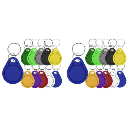 100Pcs UID 13.56MHz Block 0 Sector Writable IC Card Clone Changeable  Keyfobs Key Tags 1K S50 RFID Access Control