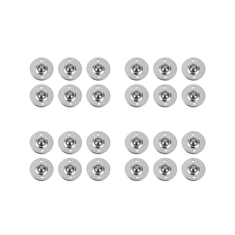 24Pcs Cy-16B 5/8-Inch Bearing Steel Roller Flange Conveyor Transfer Unit 6033681204546