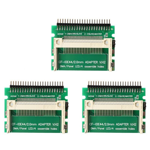 3X Laptop 44-Pin Men IDE A CF Card Adapter