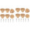 Boho Rattan Dresser Knobs Round Wooden Drawer Knobs Handmade Wicker Woven and Screws for Boho Furniture Knobs 12Pcs 1