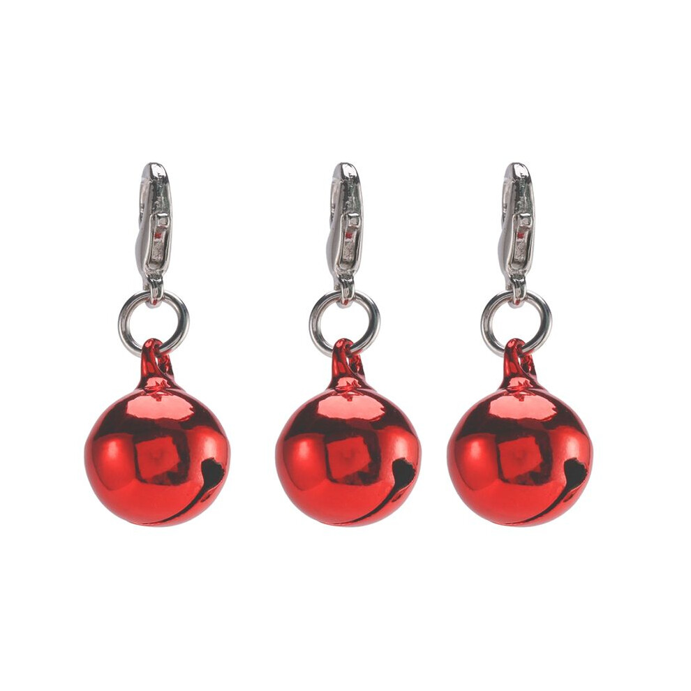 Semoic 3X Bells Jingle Bell Pendant For Dog Cat Collar Canvas Backpack