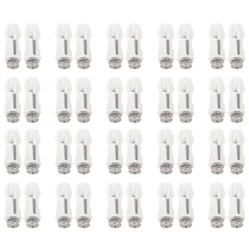 20X Toilet  Hinges Screws WC Hole Fixing Easy Installation 2 Pack