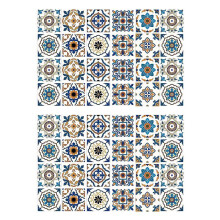 48 PièCes Autocollant Anti-Huile Auto-AdhéSif Poêle de Cuisine Haute TempéRature Armoire en CéRamique Autocollant Mural ÉTanche -S