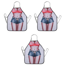 3X Bikini & Shorts Sexy Kitchen Apron Funny Cooking Aprons for Women Ladies Girlfriend Christmas Gifts
