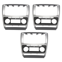 3X 2 Din Radio Fascia for Octavia Audio Stereo Panel Mounting Installation Dash Kit Trim Frame Adapter