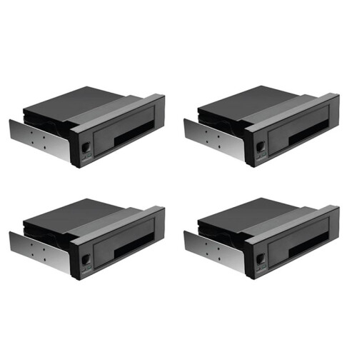 4X Gabinete de Backplane de Disco RíGido  III Interno de 5,25 Polegadas Sem Bandeja Interna Rack de Troca A Quente para HDD de 2,5/3,5 Polegadas