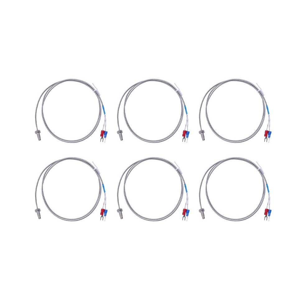6Pcs 3.3Ft K Type Thermocouple Temperature Controller 0-400C Sensor Probe 4711095349054