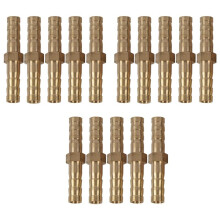 15Pcs 6mm Inner Dia Air Gas Straight Hose Pipe Barb Coupler Connector