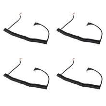 4X 2 Broches 4 Fils Ligne de Ressort de Cable de Haut-Parleur MIC pour GP88S GP3688 GP2000 PMMN4013A