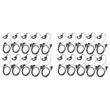 20Pcs G Shape Earpiece Headset PTT with Mic for  2 Way Radio CP040 CP200 Walkie Talkie Earphone