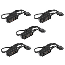 5X Buchse D-Tap B Typ Power Dtap Tap auf 4 Buchse P-Tap Ptap Hub Adapter Elektrischer Splitter für Fotografie Power Zubehör