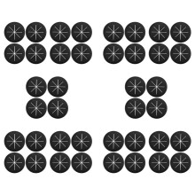 40X Desk Clue Grommet Wire Hole Cover Suitable for Office PC Desk Cable Wire Cover