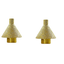 2X M10 Broca de Biselado de Diamante Taladro para Agujeros Cono Escariador Tallar Polaco Muela para Azulejos de Porcelana MáRmol 45 mm