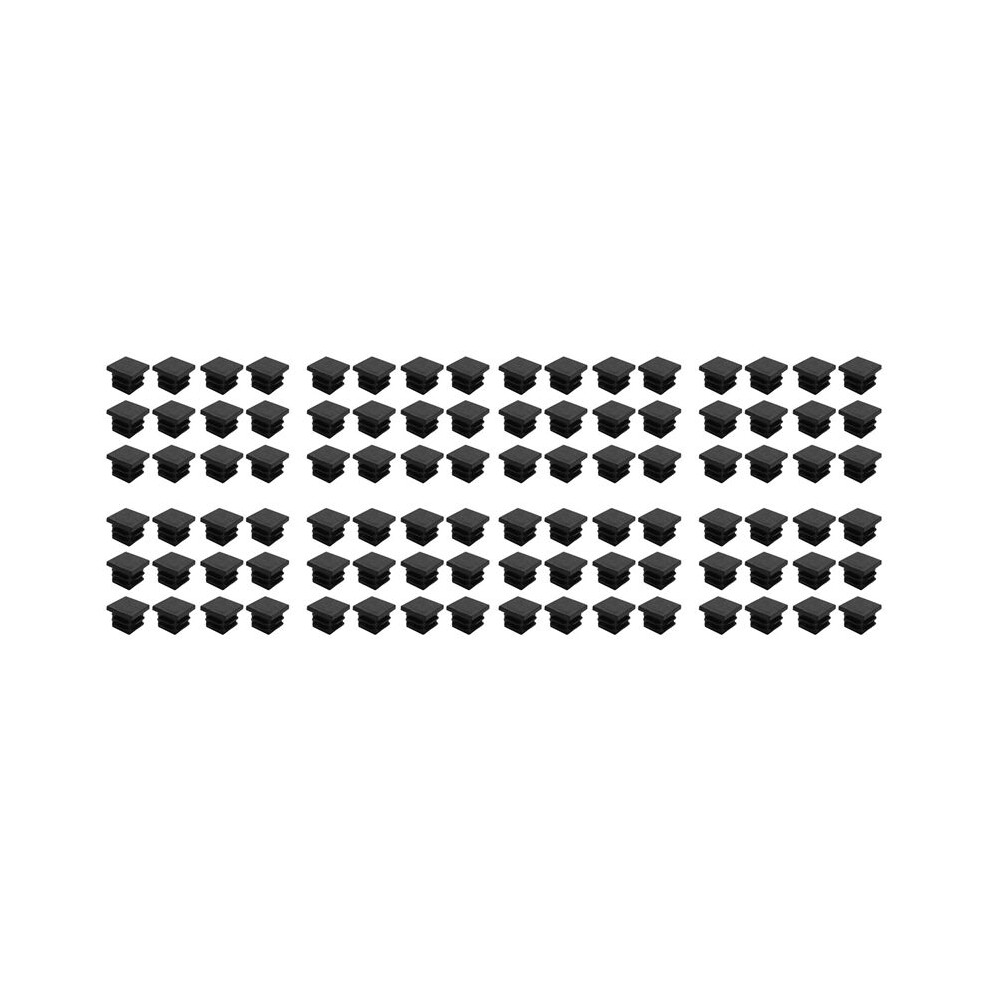 96 Pcs 19Mm X 19Mm Blanking End Caps Square Tubing Tube Insert Plastic 6034057684535