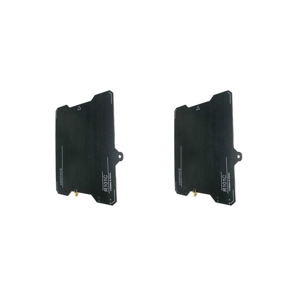 2Pc Antenna High Durable R101c 730Mhz-6.5Ghz 7Dbi Ads-B Uwb Antenna Wideband Directional Antenna 23X22.5cm Black 6031871851471