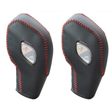2X Car PU Gear Shift Knob Cover for Focus Fiesta Fusion Escape 2012-2016 Transit C-Max Red