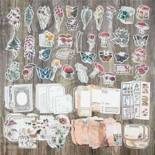 Vintage Scrapbook Supplies Pack (400 Pcs) for Art Journaling Junk Journal Planners DIY Paper Stickers (B)