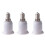 3X E14-E27 LED Lampe Vis Ampoule Socket Adaptateur Convertisseur 1