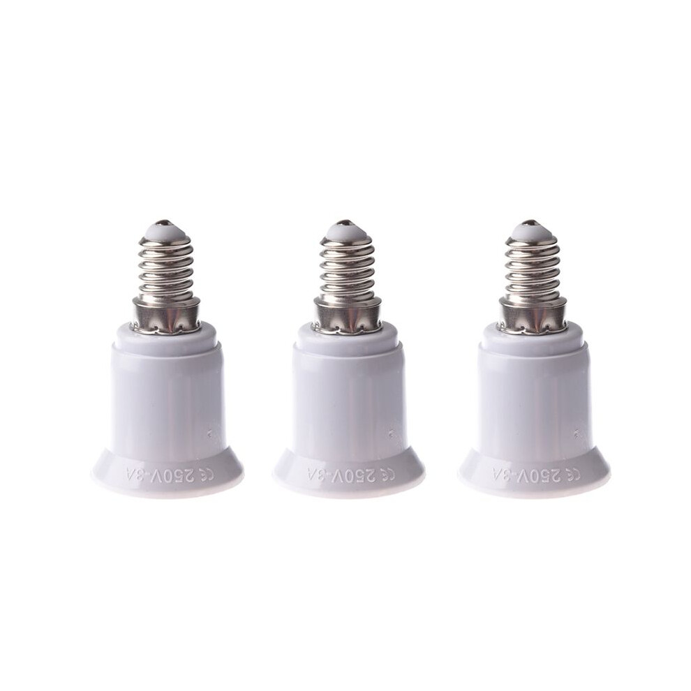 3X E14-E27 Led Lamp Screw Bulb Socket Adapter Converter Light 6033577046984