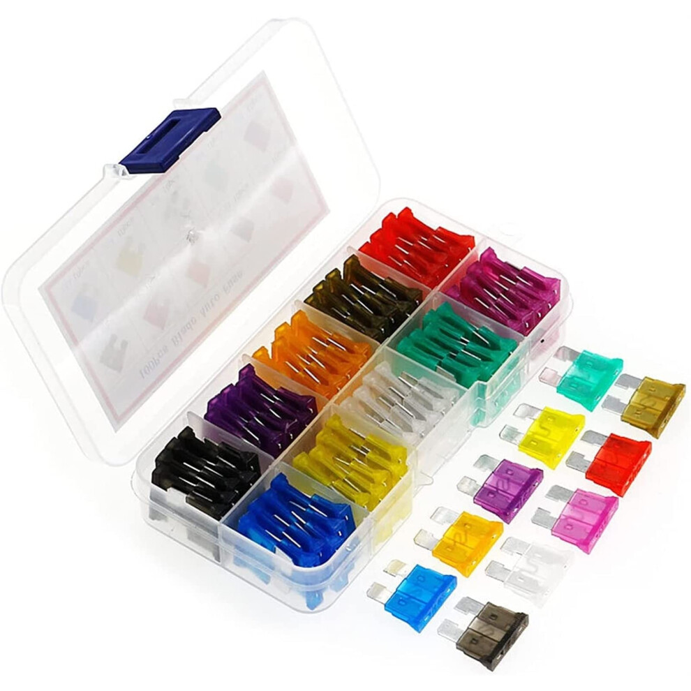 100Pcs Automotive Fuse Kit 2A35a Car Fuse Assortment For Easy Replacement And Reliable Protection 9330225076483