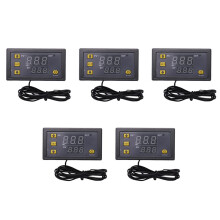 5X Línea de Sonda W3230 20A Control de Temperatura Digital Pantalla LED Termostato Instrumento de Control de Calor / Enfriamiento, AC110-220V 1500W