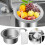 Stainless Steel Sink Filter Basket With Sponge Efficient Drainage Multi Functional Kitchen Organizer 1