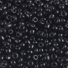 Wholesale 1000/500/200pcs 2mm 3mm 4mm Tiny Round Opaque Glass Loose Spacer Beads-Black-3mm (500pcs)